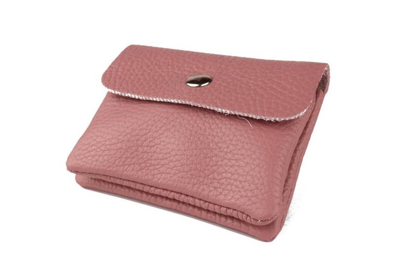 MIRROSI Mini Geldbörse Kleines Mittelgroßes Portemonnaie MADE IN ITALY Echtleder (11x8x2cm BxHxT), viele tolle Trendfarben zur Auswahl, leicht von MIRROSI