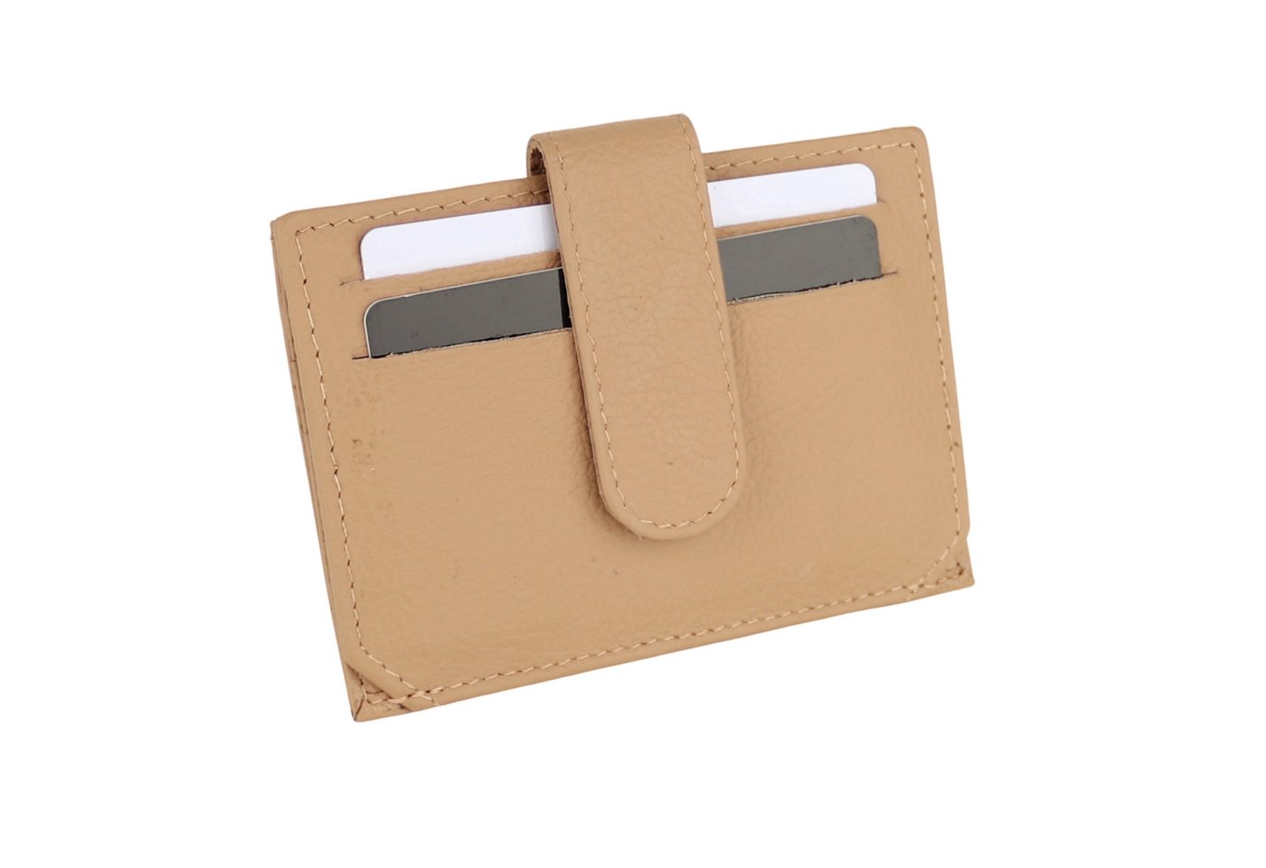 MIRROSI Mini Geldbörse Kleines Portemonnaie aus weichem Echtleder (10x8x0,80cm) extra Dünn und leicht), 1x Fach mit Reißverschluss von MIRROSI
