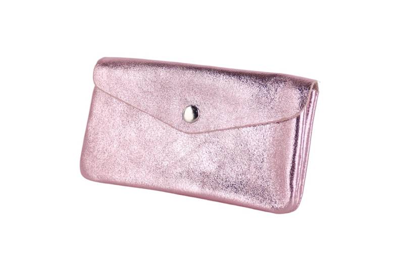 MIRROSI Mini Geldbörse Mittelgroße Portemonnaie MADE IN ITALY Echtleder (15x9x2cm BxHxT) von MIRROSI