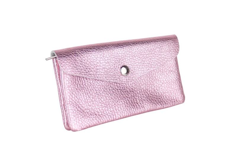 MIRROSI Mini Geldbörse Mittelgroße Portemonnaie MADE IN ITALY Echtleder (15x9x2cm BxHxT) von MIRROSI