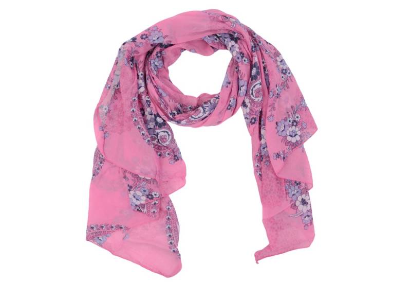 MIRROSI Modeschal Asymmetrischer Schal, Made in Italy 20% Seide 80% Baumwolle, (ca. 170x77cm, Leicht und bequem, Paisley Prints), Damen Halstuch Stola ideal für Frühling, Sommer und Herbst von MIRROSI