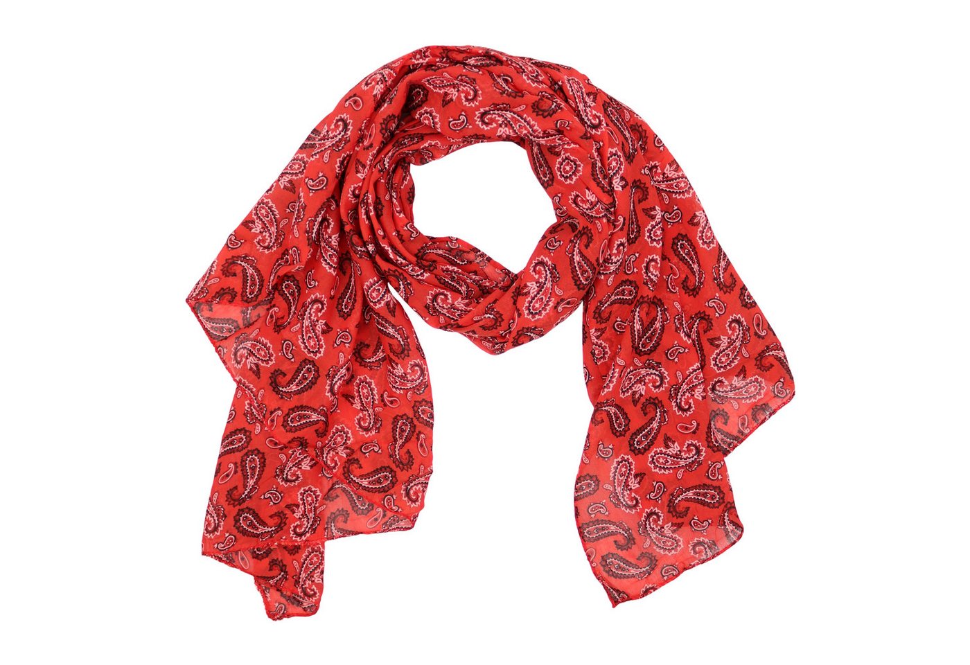 MIRROSI Modeschal Asymmetrischer Schal, Made in Italy 20% Seide 80% Baumwolle, (ca. 170x77cm, Leicht und bequem, Paisley Prints), Damen Halstuch Stola ideal für Frühling, Sommer und Herbst von MIRROSI