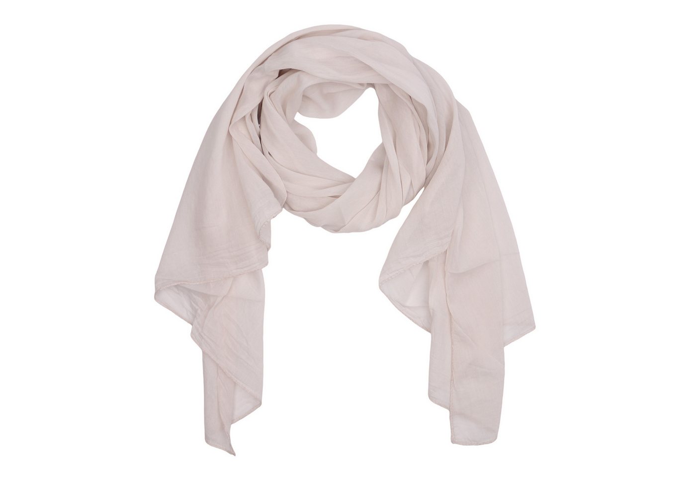 MIRROSI Modeschal Asymmetrischer Schal, Made in Italy 20% Seide 80% Baumwolle, (ca. 170x77cm, Leicht und bequem, Unifarbe), Damen Halstuch ideal für Frühling, Sommer und Herbst von MIRROSI