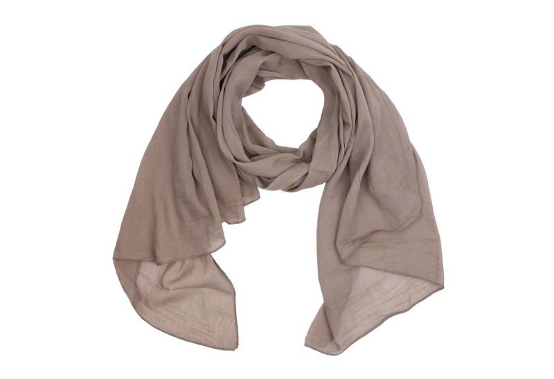 MIRROSI Modeschal Asymmetrischer Schal, Made in Italy 20% Seide 80% Baumwolle, (ca. 170x77cm, Leicht und bequem, Unifarbe), Damen Halstuch ideal für Frühling, Sommer und Herbst von MIRROSI