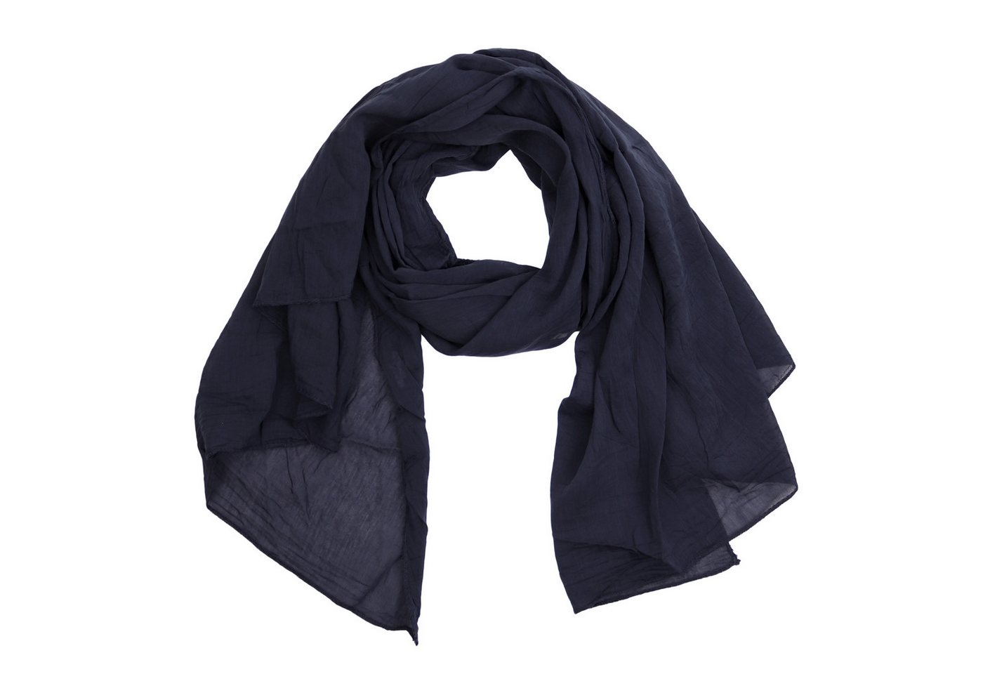MIRROSI Modeschal Asymmetrischer Schal, Made in Italy 20% Seide 80% Baumwolle, (ca. 170x77cm, Leicht und bequem, Unifarbe), Damen Halstuch ideal für Frühling, Sommer und Herbst von MIRROSI