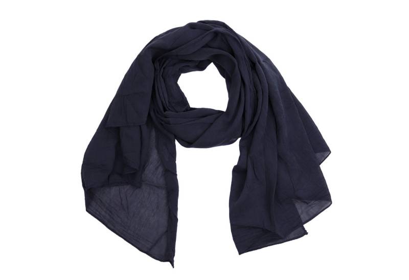 MIRROSI Modeschal Asymmetrischer Schal, Made in Italy 20% Seide 80% Baumwolle, (ca. 170x77cm, Leicht und bequem, Unifarbe), Damen Halstuch ideal für Frühling, Sommer und Herbst von MIRROSI