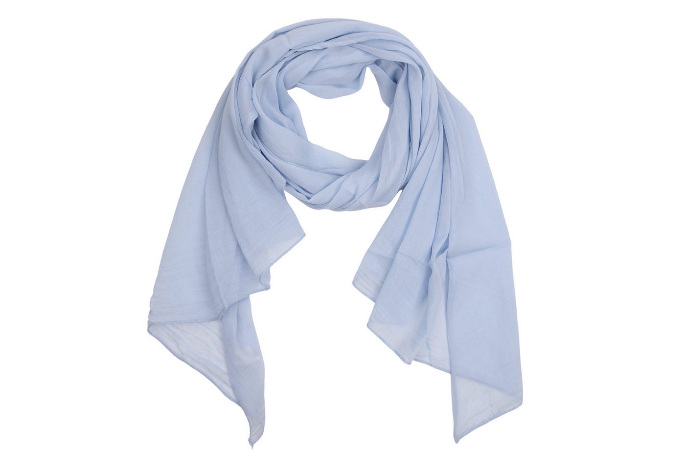 MIRROSI Modeschal Asymmetrischer Schal, Made in Italy 20% Seide 80% Baumwolle, (ca. 170x77cm, Leicht und bequem, Unifarbe), Damen Halstuch ideal für Frühling, Sommer und Herbst von MIRROSI