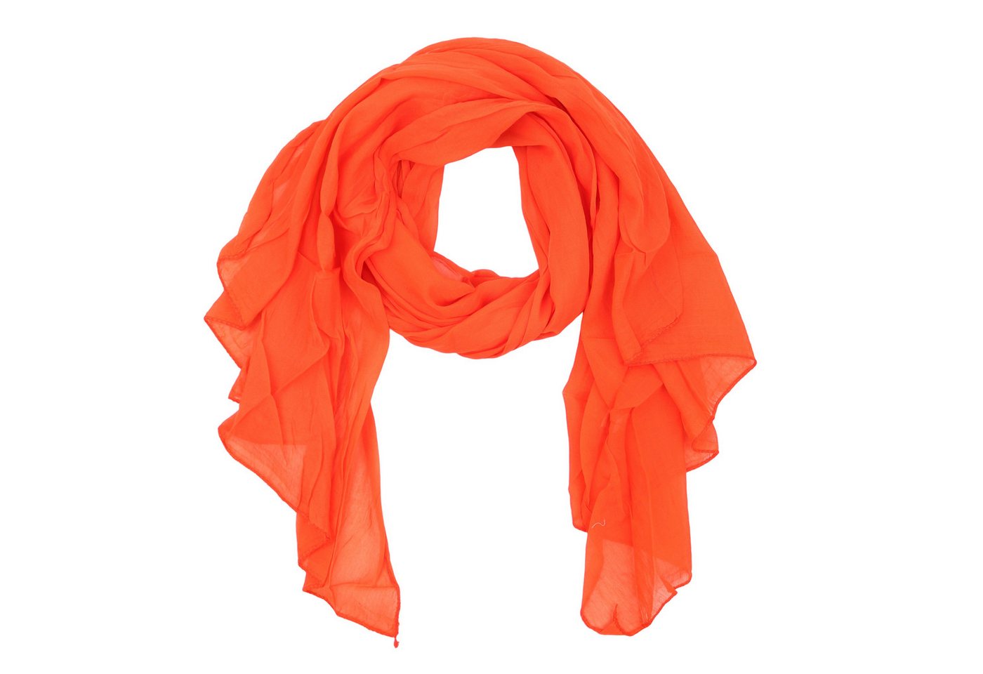 MIRROSI Modeschal Asymmetrischer Schal, Made in Italy 20% Seide 80% Baumwolle, (ca. 170x77cm, Leicht und bequem, Unifarbe), Damen Halstuch ideal für Frühling, Sommer und Herbst von MIRROSI
