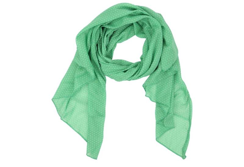 MIRROSI Modeschal Asymmetrischer Schal, Made in Italy 20% Seide 80% Baumwolle, (ca. 170x77cm, Leicht und bequem, zeitlos Pünktchen Muster), Damen Halstuch Stola ideal für Frühling, Sommer und Herbst von MIRROSI