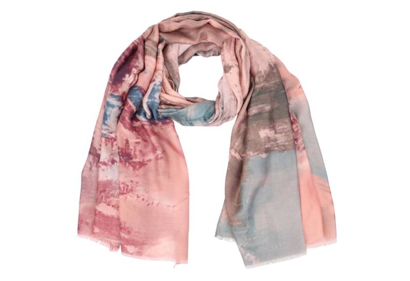 MIRROSI Modeschal Weich XXL ca.85x180cm Schal Bunt Blumen, (Kollektion Herbst/Winter 2025), Damen Halstuch ideal für Herbst und Winter oder Ganzesjahr von MIRROSI