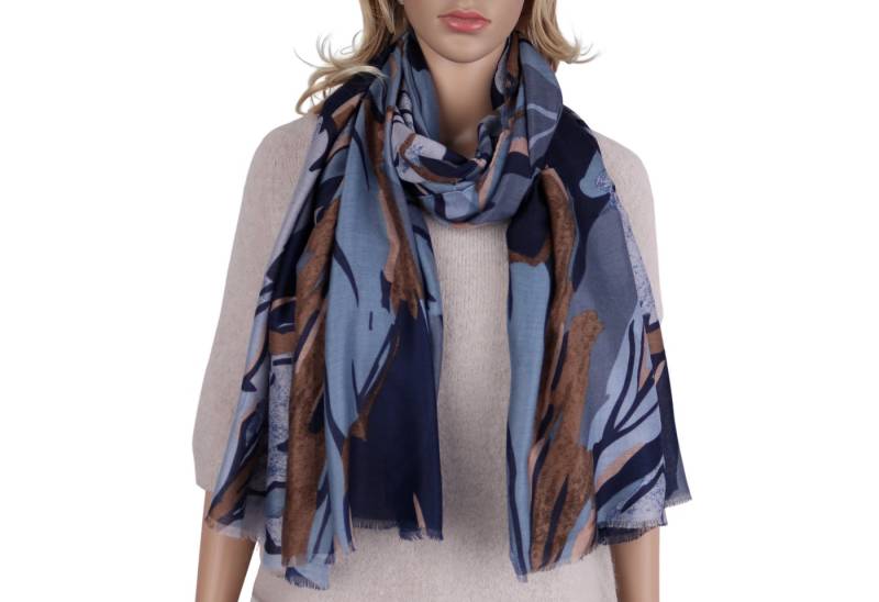 MIRROSI Modeschal Weich XXL ca.90x180cm Schal Blumen Muster, (Blumen Muster, ca.170 Gramm, Neue Kolletion Herbst/Winter 2025), Damen Halstuch ideal für Herbst und Winter oder Ganzesjahr von MIRROSI