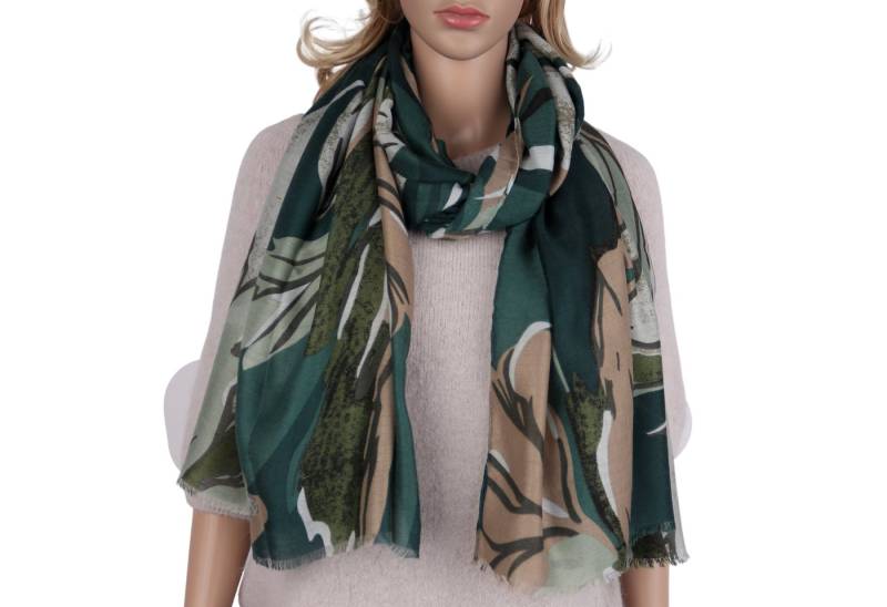 MIRROSI Modeschal Weich XXL ca.90x180cm Schal Blumen Muster, (Blumen Muster, ca.170 Gramm, Neue Kolletion Herbst/Winter 2025), Damen Halstuch ideal für Herbst und Winter oder Ganzesjahr von MIRROSI