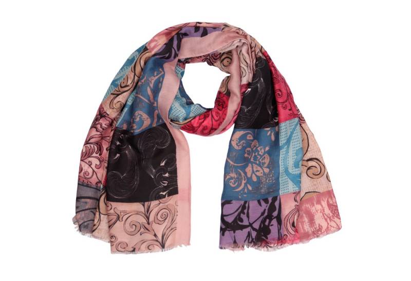 MIRROSI Modeschal Weich XXL ca.90x180cm Schal Bunt Bohemian Muster, (Neue Kollektion Herbst/Winter 2025, ca. 165 Gramm), Damen Halstuch ideal für Herbst und Winter oder Ganzesjahr von MIRROSI
