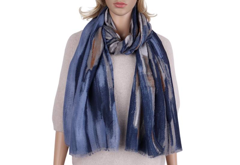 MIRROSI Modeschal Weich XXL ca.90x180cm Schal Farbverlauf Muster, (Farbverlauf Muster, ca.150 Gramm, Neue Kolletion Herbst/Winter 2025), Damen Halstuch ideal für Herbst und Winter oder Ganzesjahr von MIRROSI