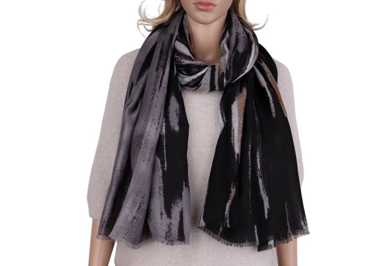 MIRROSI Modeschal Weich XXL ca.90x180cm Schal Farbverlauf Muster, (Farbverlauf Muster, ca.150 Gramm, Neue Kolletion Herbst/Winter 2025), Damen Halstuch ideal für Herbst und Winter oder Ganzesjahr von MIRROSI