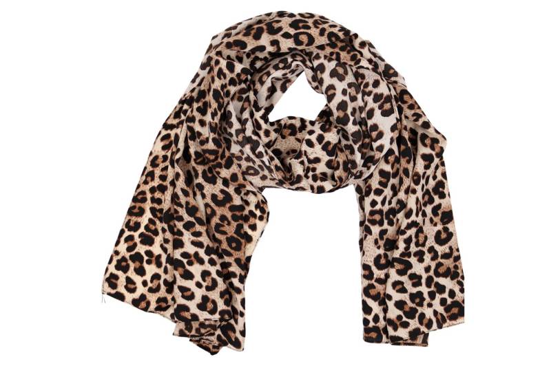 MIRROSI Modeschal Weicher & Leicht Großes Schal, ca.70x170cm, CHIFFON, (Leo Prints), Damen Halstuch Stola ideal für Frühling, Sommer und Herbst von MIRROSI