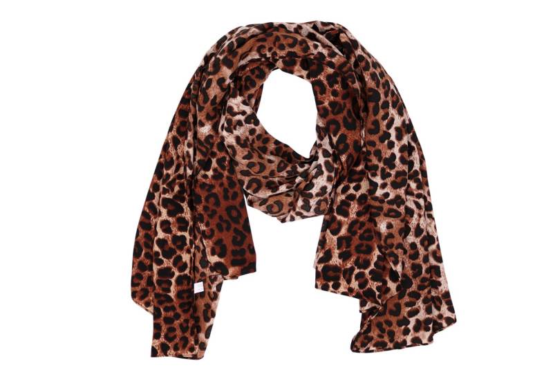 MIRROSI Modeschal Weicher & Leicht Großes Schal, ca.70x170cm, CHIFFON, (Leo Prints), Damen Halstuch Stola ideal für Frühling, Sommer und Herbst von MIRROSI