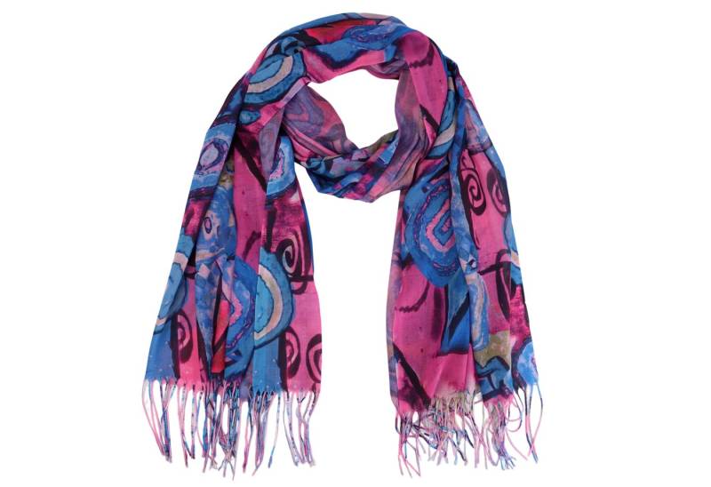 MIRROSI Modeschal Weicher & Leicht Großes Schal, ca.70x185cm, Bunt Print, (70% Viskose 30% Baumwolle, Atemberaubende Designs), Damen Halstuch Stola ideal für Frühling, Sommer und Herbst von MIRROSI