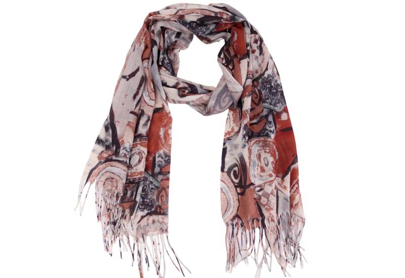 MIRROSI Modeschal Weicher & Leicht Großes Schal, ca.70x185cm, Bunt Print, (70% Viskose 30% Baumwolle, Atemberaubende Designs), Damen Halstuch Stola ideal für Frühling, Sommer und Herbst von MIRROSI