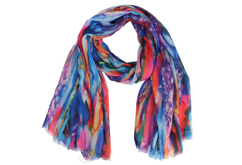 MIRROSI Modeschal Weicher & Leicht Großes Schal, ca.75x180cm, Regenbogen Print, (aus 100% Viskose, Atemberaubende Designs), Damen Halstuch Stola ideal für Frühling, Sommer und Herbst von MIRROSI
