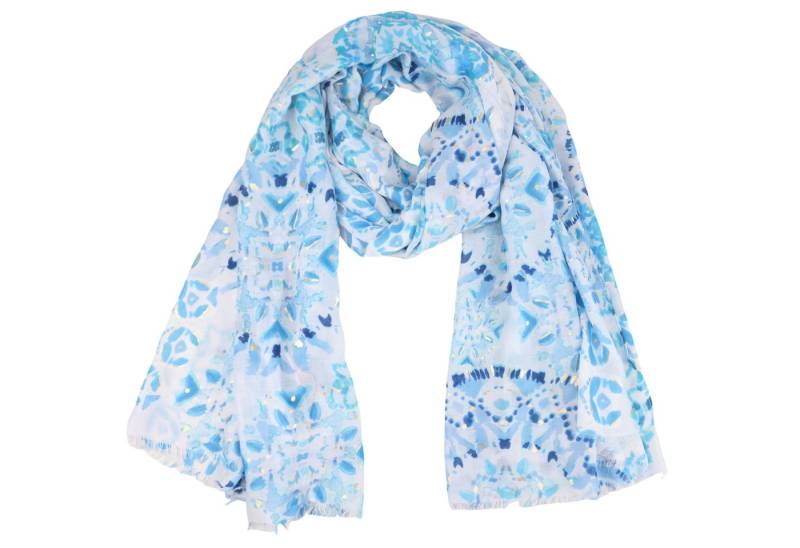 MIRROSI Modeschal Weicher & Leicht Großes Schal, ca.88x180cm, Bunt Glitzer, (aus 50% Viskose und 50% Baumwolle, Atemberaubende Designs mit Glitzerdetails), Damen Halstuch Stola ideal für Frühling, Sommer und Herbst von MIRROSI