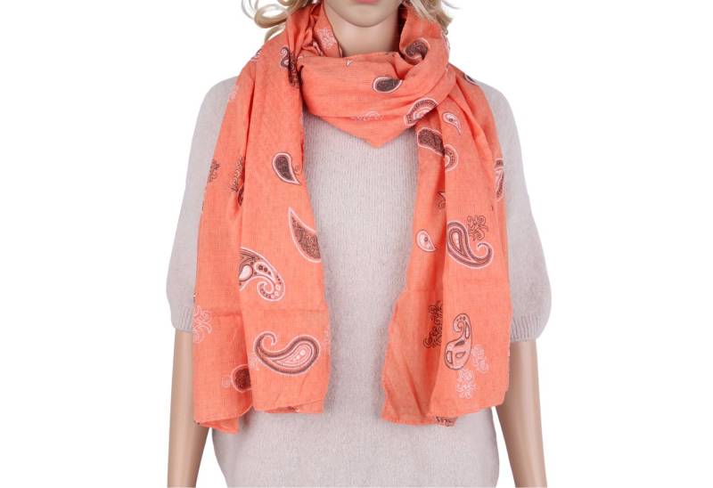 MIRROSI Modeschal Weicher & Leicht Großes Schal, ca.90x180cm, Paisley Print, (aus 100% Baumwolle, Atemberaubende Designs), Damen Halstuch Stola ideal für Frühling, Sommer und Herbst von MIRROSI