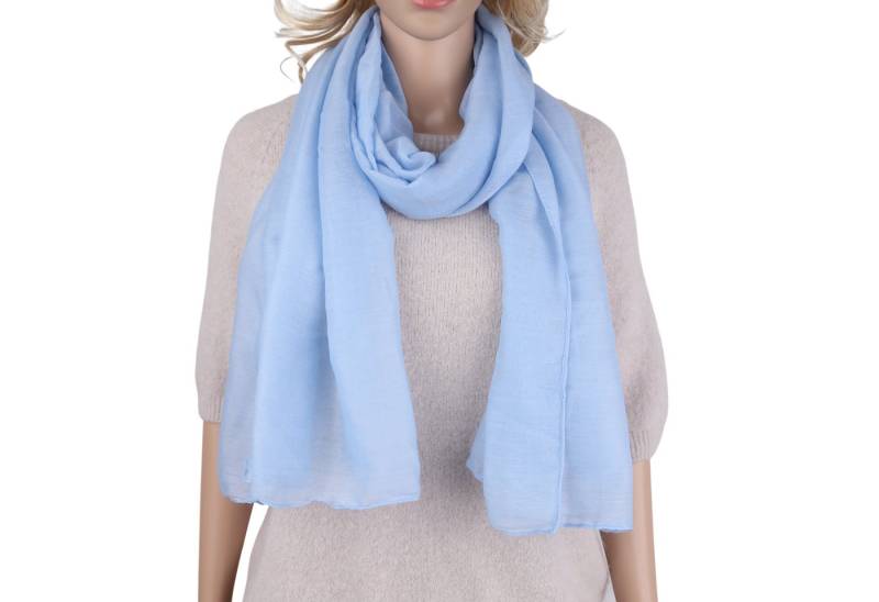 MIRROSI Modeschal weicher Unifarbe Schal 100% Baumwolle, (Viele tolle Farben zur Auswahl ca.70x180cm), Damen Halstuch ideal für Frühling, Sommer, Herbst von MIRROSI