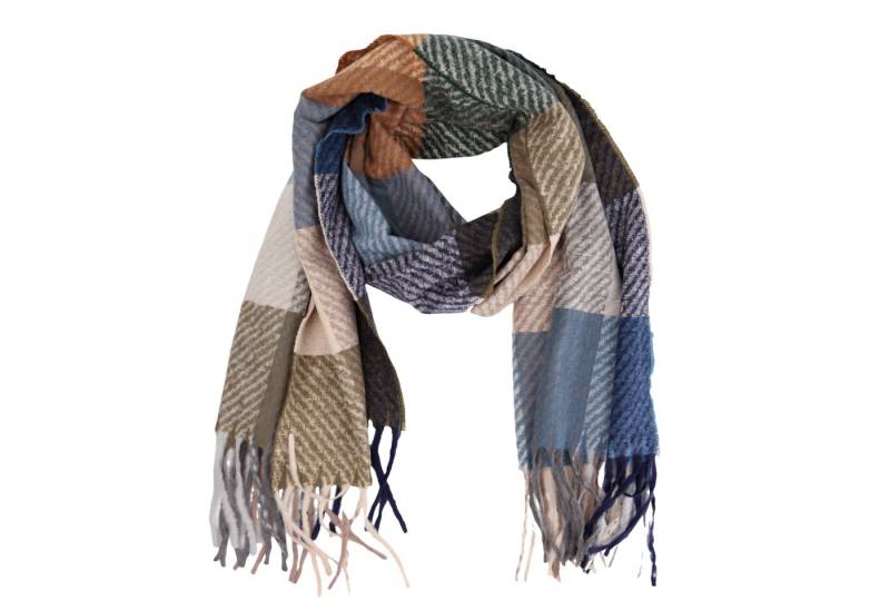 MIRROSI Modeschal weicher und warmer Großes Karo mit Fransen, 70x180cm, (Großes Karo Muster), Damen Halstuch Stola ideal für Herbst und Winter von MIRROSI