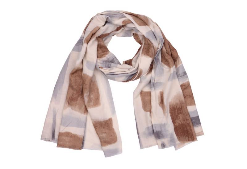 MIRROSI Modeschal weicher und warmer Schal Abstrakt mit Fransen, 90x180cm, (Neue Kollektion Herbst/Winter 2025, ca. 185 Gramm), Damen Halstuch ideal für Herbst und Winter von MIRROSI