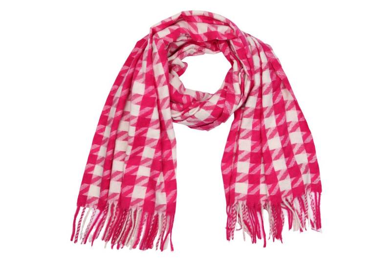 MIRROSI Modeschal weicher und warmer Schal Hahnentritt mit Fransen, 67x180cm, (Neue Kollektion Herbst/Winter 2025, ca. 255 Gramm), Damen Halstuch ideal für Herbst und Winter von MIRROSI