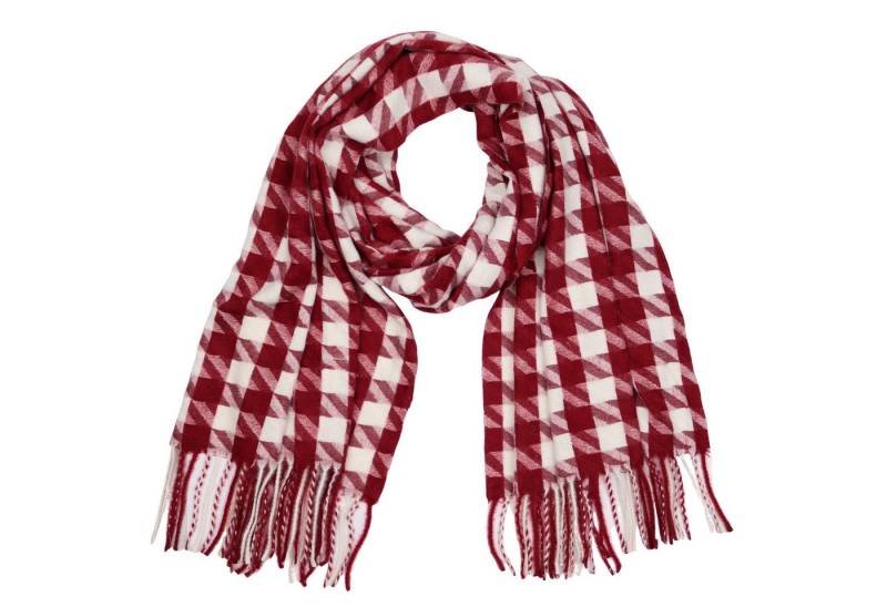 MIRROSI Modeschal weicher und warmer Schal Hahnentritt mit Fransen, 67x180cm, (Neue Kollektion Herbst/Winter 2025, ca. 255 Gramm), Damen Halstuch ideal für Herbst und Winter von MIRROSI