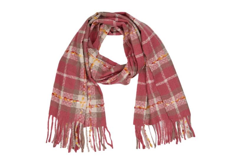 MIRROSI Modeschal weicher und warmer Schal Karo Kariert Muster mit Fransen,65x190cm, (angesagtes Karomuster, ca. 235Gramm, Neue Kollektion Herbst/Winter 2025), Damen Halstuch ideal für Herbst und Winter von MIRROSI