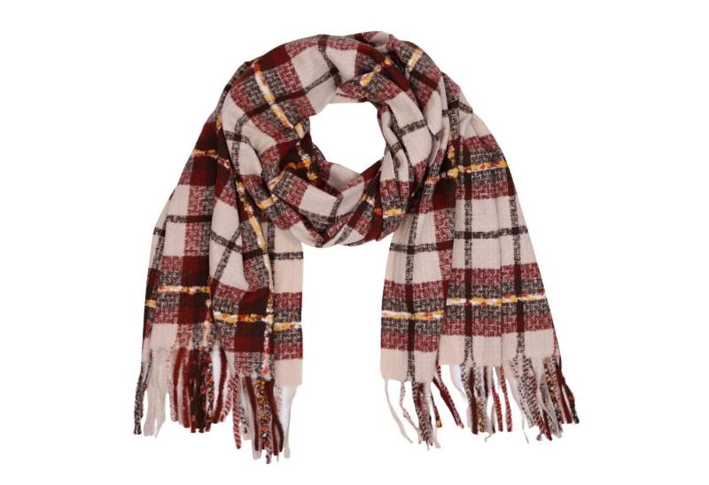 MIRROSI Modeschal weicher und warmer Schal Karo Kariert Muster mit Fransen,65x190cm, (angesagtes Karomuster, ca. 235Gramm, Neue Kollektion Herbst/Winter 2025), Damen Halstuch ideal für Herbst und Winter von MIRROSI