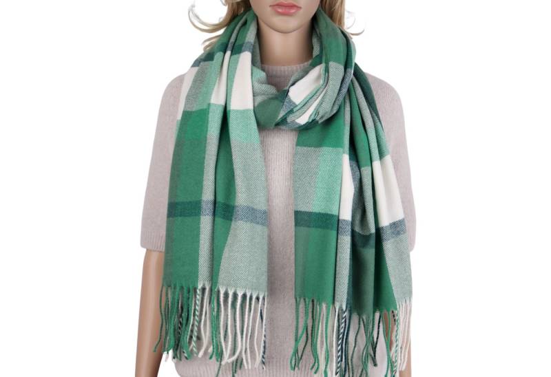 MIRROSI Modeschal weicher und warmer Schal Karo Kariert mit Fransen, 70 x180cm, (Karomuster, ca.220 Gramm, Neue Kollektion Herbst/Winter 2025), Damen Halstuch ideal für Herbst und Winter von MIRROSI