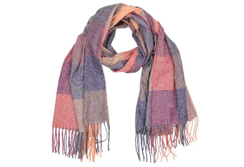 MIRROSI Modeschal weicher und warmer Schal Karo mit Fransen, 70x180cm, (Neue Kollektion Herbst/Winter 2025, ca. 235 Gramm), Kariert Damen Halstuch ideal für Herbst und Winter von MIRROSI