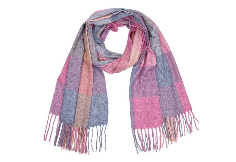 MIRROSI Modeschal weicher und warmer Schal Karo mit Fransen, 70x180cm, (Neue Kollektion Herbst/Winter 2025, ca. 235 Gramm), Kariert Damen Halstuch ideal für Herbst und Winter von MIRROSI
