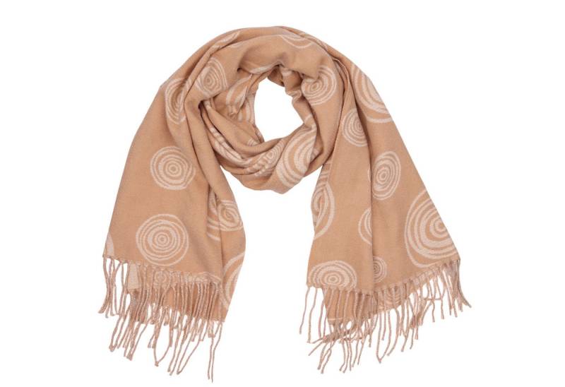MIRROSI Modeschal weicher und warmer Schal Kreis mit Fransen, 67x180cm, (Neue Kollektion Herbst/Winter 2025, ca. 315 Gramm), Damen Halstuch ideal für Herbst und Winter von MIRROSI