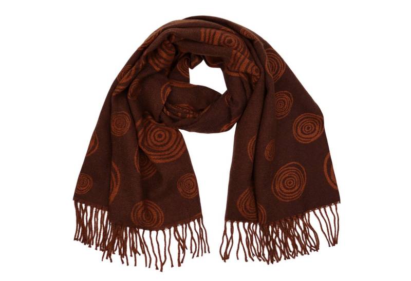 MIRROSI Modeschal weicher und warmer Schal Kreis mit Fransen, 67x180cm, (Neue Kollektion Herbst/Winter 2025, ca. 315 Gramm), Damen Halstuch ideal für Herbst und Winter von MIRROSI