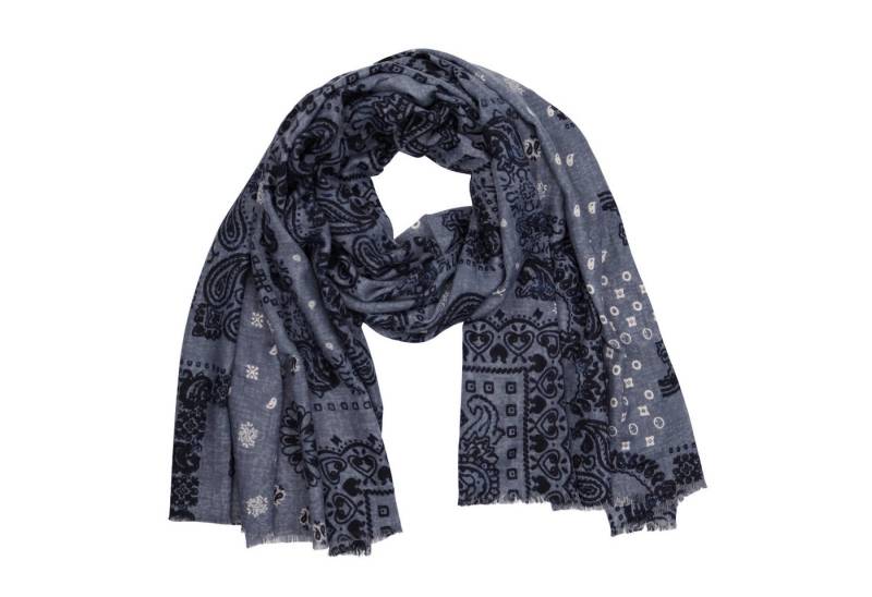 MIRROSI Modeschal weicher und warmer Schal Leo Leopard mit Fransen, 90x180cm, (Neue Kollektion Herbst/ Winter 2025), Paisley Muster Damen Halstuch ideal für Herbst und Winter von MIRROSI