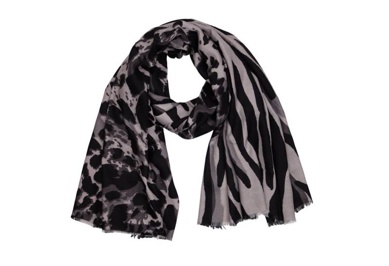 MIRROSI Modeschal weicher und warmer Schal Leo Leopard mit Fransen, 90x180cm, (Neue Kollektion Herbst/ Winter 2025), Paisley Muster Damen Halstuch ideal für Herbst und Winter von MIRROSI