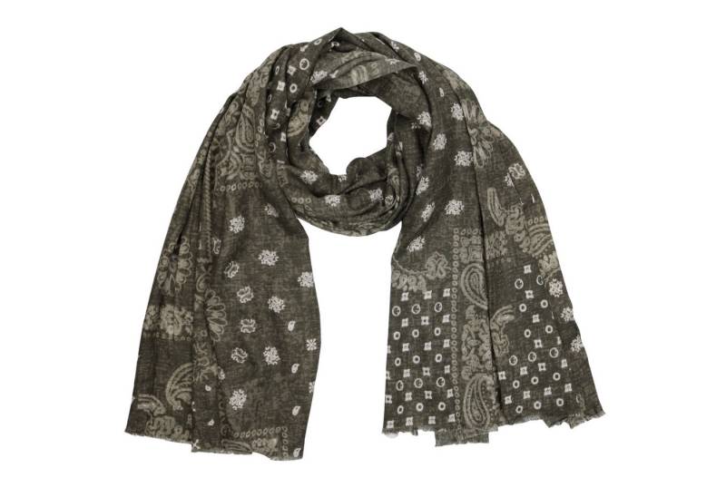 MIRROSI Modeschal weicher und warmer Schal Leo Leopard mit Fransen, 90x180cm, (Neue Kollektion Herbst/ Winter 2025), Paisley Muster Damen Halstuch ideal für Herbst und Winter von MIRROSI