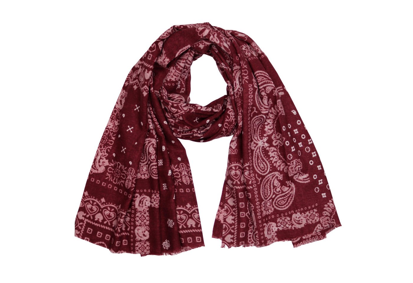 MIRROSI Modeschal weicher und warmer Schal Leo Leopard mit Fransen, 90x180cm, (Neue Kollektion Herbst/ Winter 2025), Paisley Muster Damen Halstuch ideal für Herbst und Winter von MIRROSI