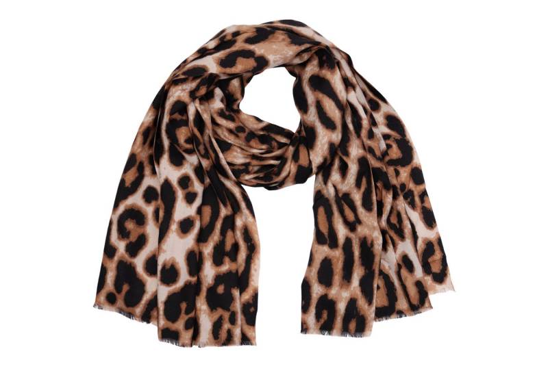 MIRROSI Modeschal weicher und warmer Schal Leo Leopard mit Fransen, 90x180cm, (Neue Kollektion Herbst/ Winter 2025), Paisley Muster Damen Halstuch ideal für Herbst und Winter von MIRROSI