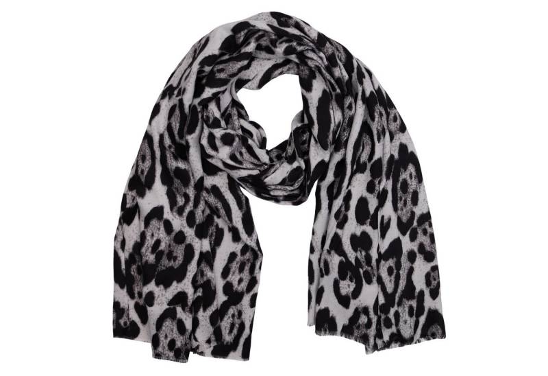 MIRROSI Modeschal weicher und warmer Schal Leo Leopard mit Fransen, 90x180cm, (Neue Kollektion Herbst/ Winter 2025), Paisley Muster Damen Halstuch ideal für Herbst und Winter von MIRROSI
