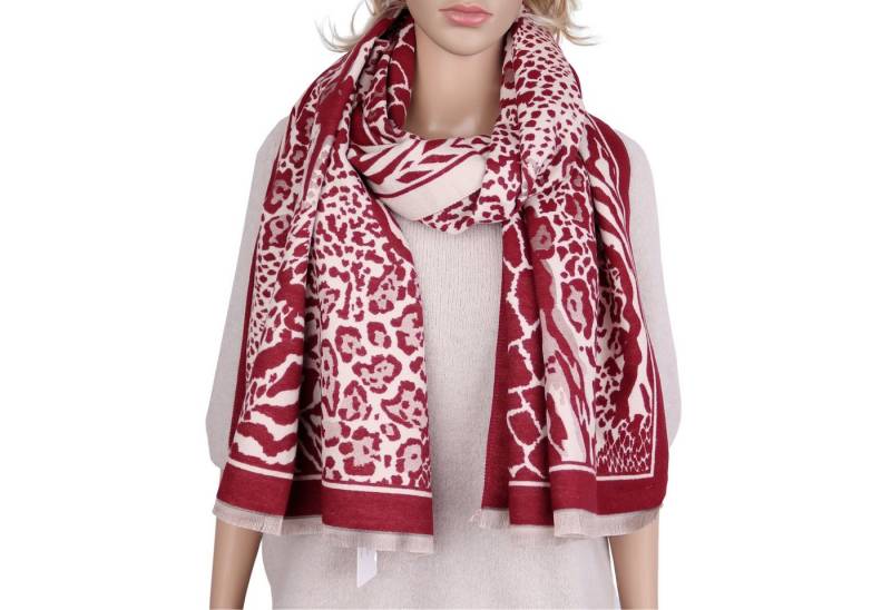 MIRROSI Modeschal weicher und warmer Schal Leopard Muster, 65 x180cm, (Leopard Muster, ca.310 Gramm, Neue Kollektion Herbst/Winter 2025), Damen Halstuch ideal für Herbst und Winter von MIRROSI