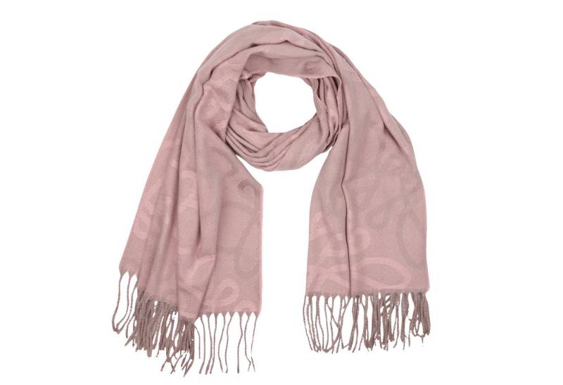 MIRROSI Modeschal weicher und warmer Schal Unendlich mit Fransen, 70x180cm, (angesagtes Muster, ca. 250 Gramm, Neue Kollektion Herbst/Winter 2025), Damen Halstuch ideal für Herbst und Winter von MIRROSI