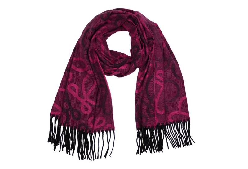 MIRROSI Modeschal weicher und warmer Schal Unendlich mit Fransen, 70x180cm, (angesagtes Muster, ca. 250 Gramm, Neue Kollektion Herbst/Winter 2025), Damen Halstuch ideal für Herbst und Winter von MIRROSI