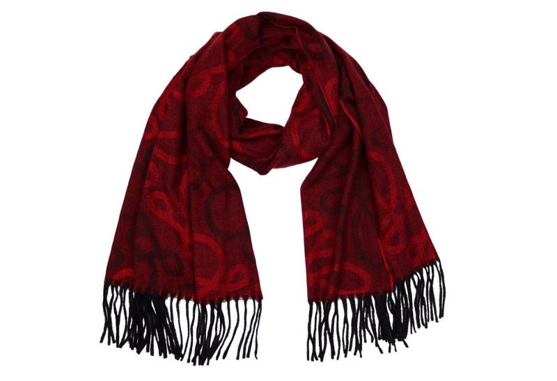 MIRROSI Modeschal weicher und warmer Schal Unendlich mit Fransen, 70x180cm, (angesagtes Muster, ca. 250 Gramm, Neue Kollektion Herbst/Winter 2025), Damen Halstuch ideal für Herbst und Winter von MIRROSI
