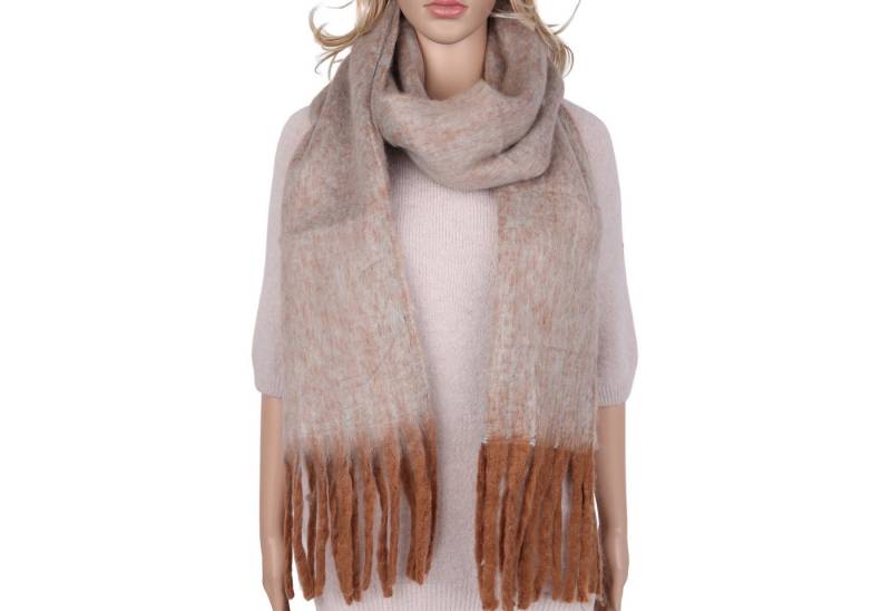 MIRROSI Modeschal weicher und warmer Schal Unifarbe mit Fransen, ca.38x2000cm, (Neue Kollektion Herbst/Winter 2025), Damen Halstuch ideal für Herbst und Winter von MIRROSI