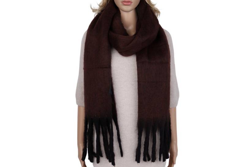 MIRROSI Modeschal weicher und warmer Schal Unifarbe mit Fransen, ca.38x2000cm, (Neue Kollektion Herbst/Winter 2025), Damen Halstuch ideal für Herbst und Winter von MIRROSI